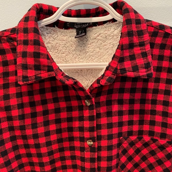 Urban heritage • Long sleeve button down w fleece - Picture 4 of 5